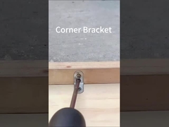 Παρασκευαστής Προσαρμοσμένη Σφραγιστική Διακοσμητική Σχήμα L Μεταλλικές Κουρδιστικές Κράτες Γωνίας Για ξύλο