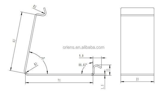 OEM Custom Sheet Metal Stamping Crate Clips Spring Clips για τη στερέωση ξύλινου κουτιού Επαναχρησιμοποιήσιμα και ανθεκτικά Clips